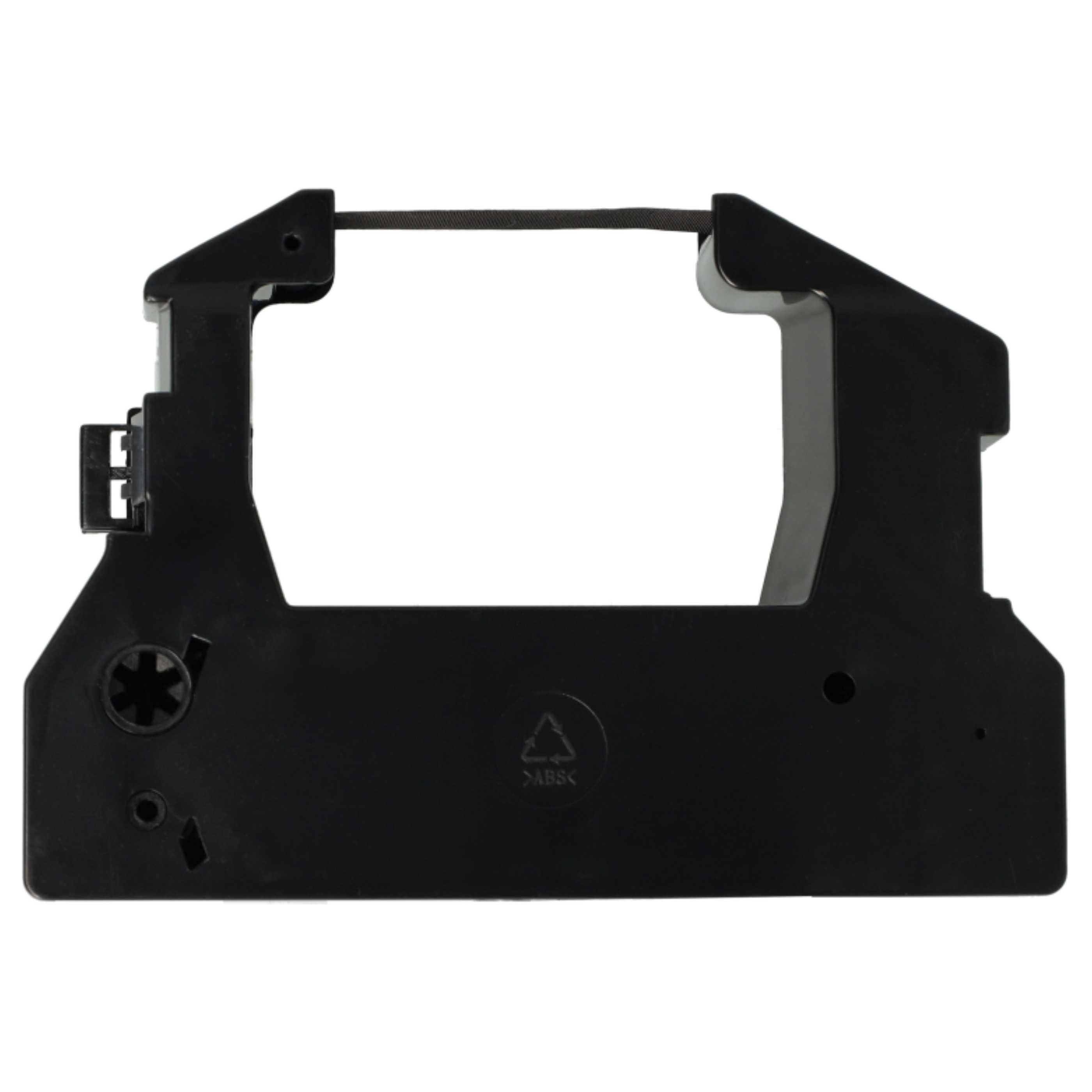 vhbw 10x Farbband Schriftband kompatibel mit Fujitsu Auto Tote AT-3000 Receipt Printer, 2971 BCS, 2975 Nadeldrucker, Bondrucker - Schwarz