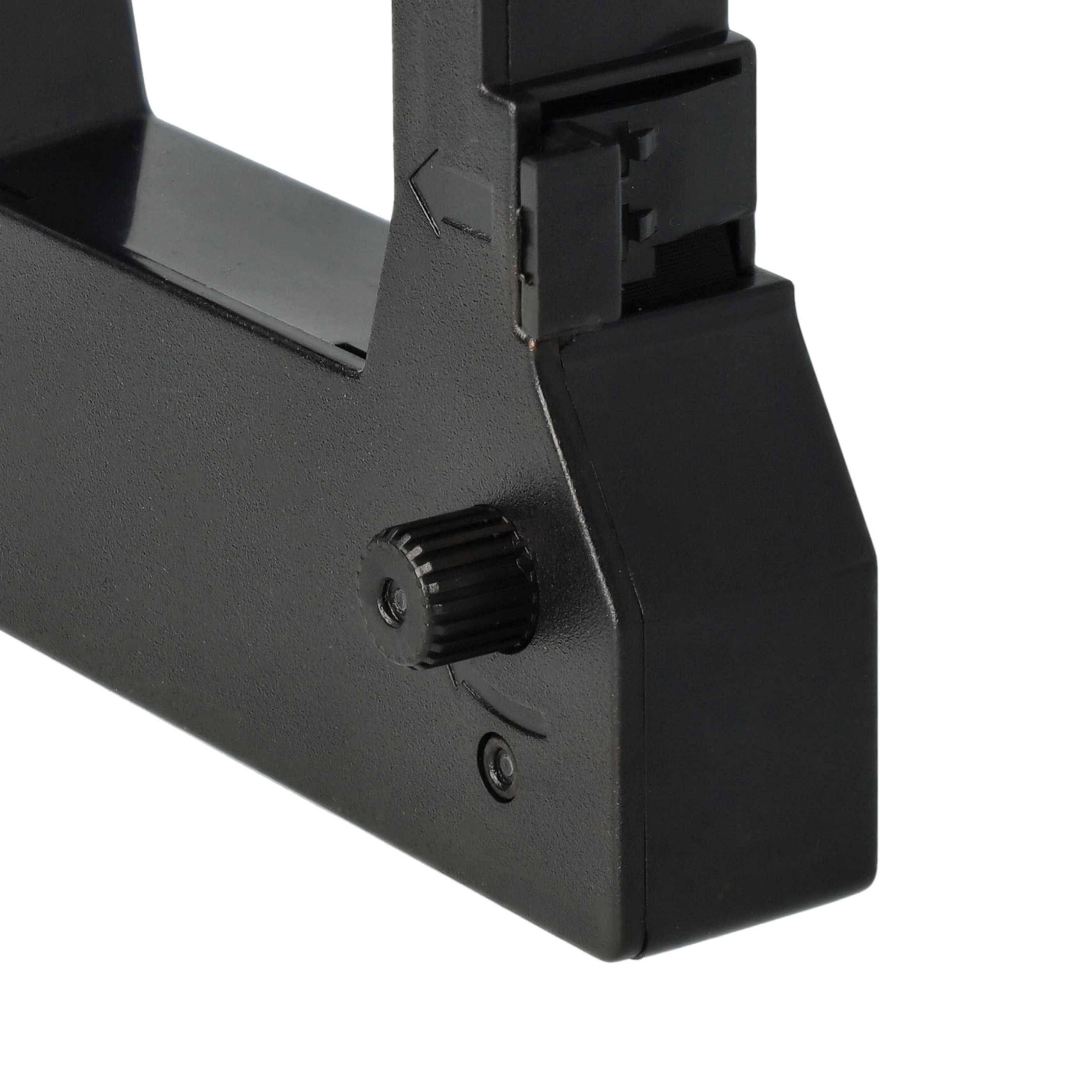 vhbw 10x Farbband Schriftband kompatibel mit Fujitsu Auto Tote AT-3000 Receipt Printer, 2971 BCS, 2975 Nadeldrucker, Bondrucker - Schwarz