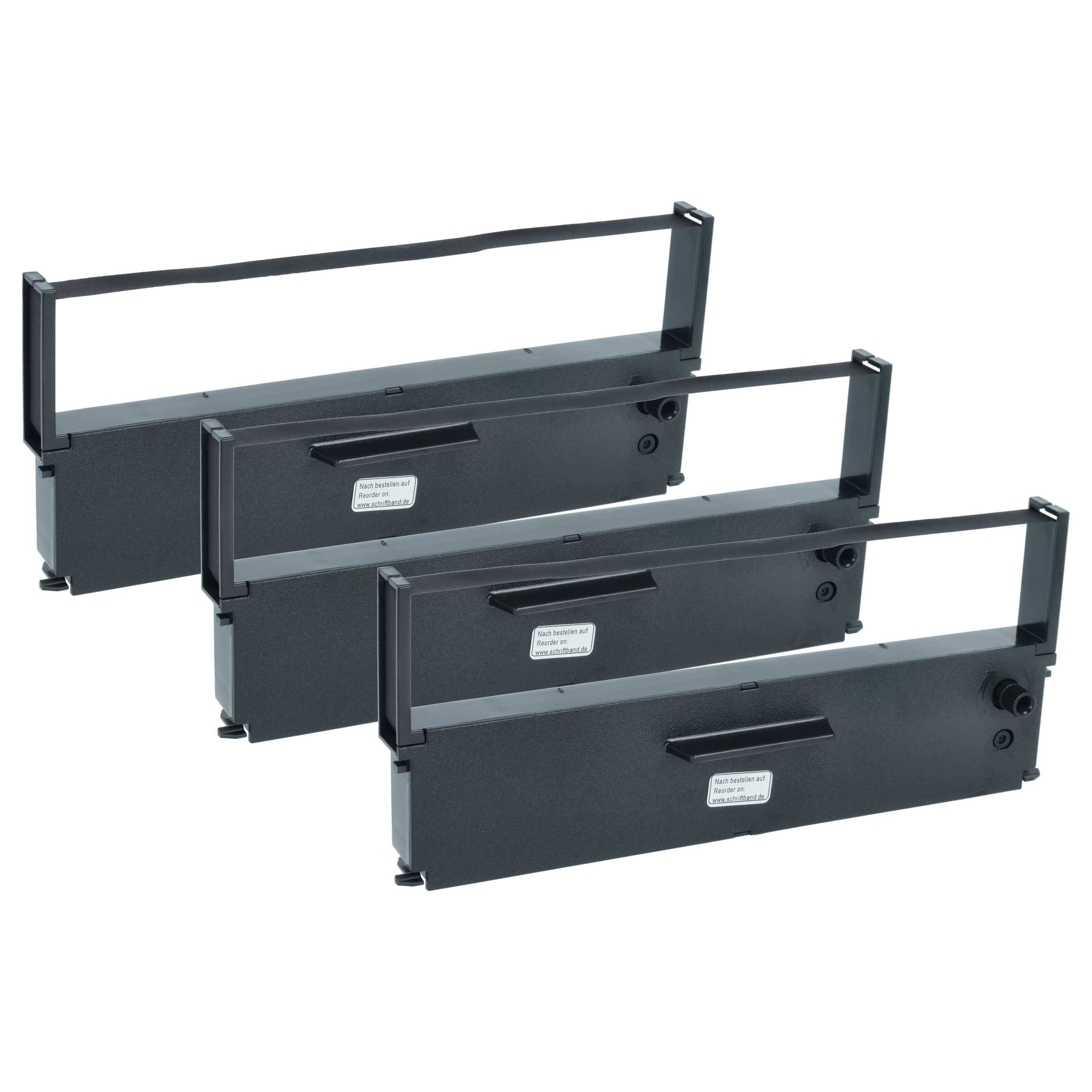 vhbw 3x Farbband Schriftband kompatibel mit Epson IT-U 375, ERC 31, IT-U 925, 930, M 26 SA, IT-U 950 Nadeldrucker, Bondrucker - Schwarz