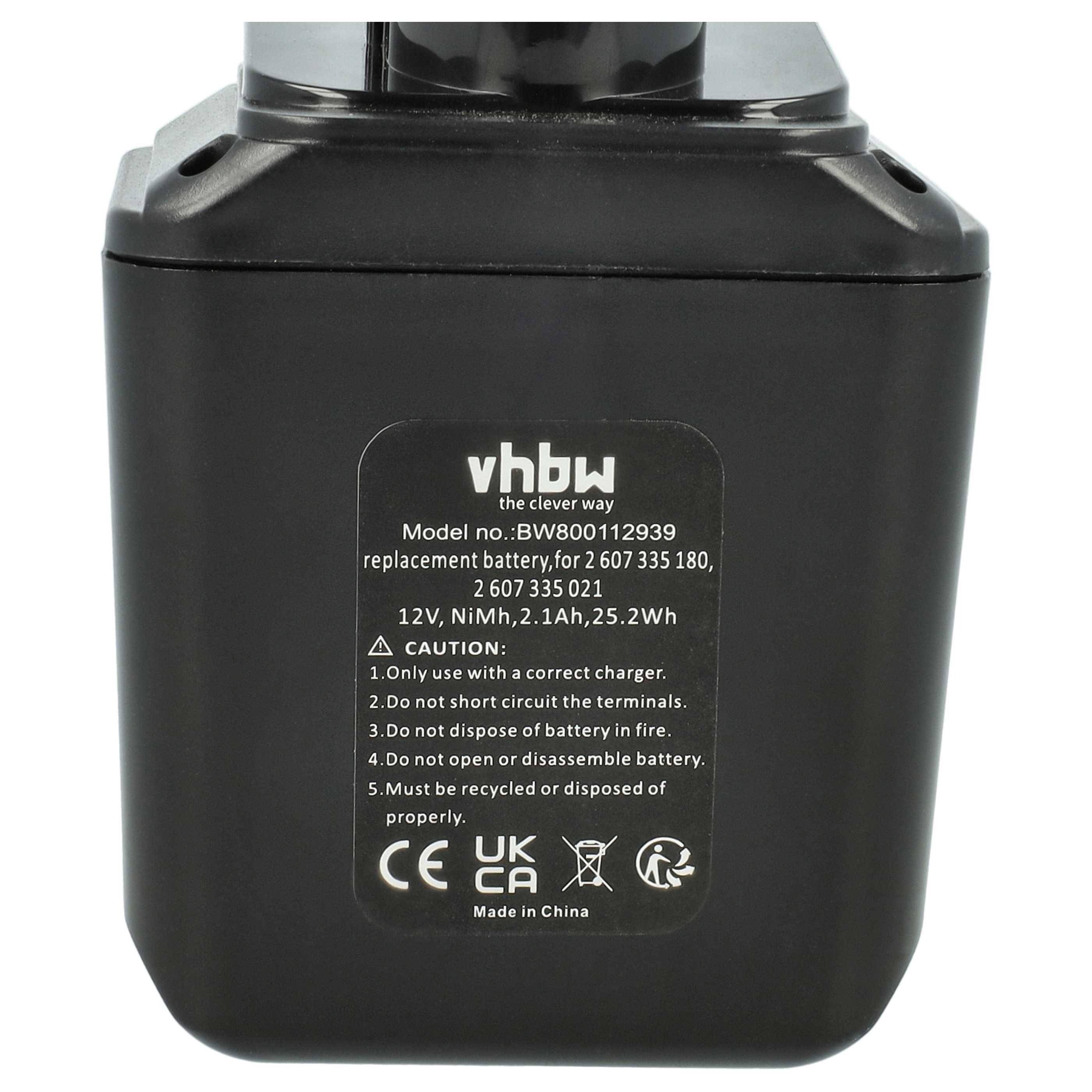 vhbw 2x Akku kompatibel mit Signode BHC2300 Werkzeug (2100 mAh, NiMH, 12 V)