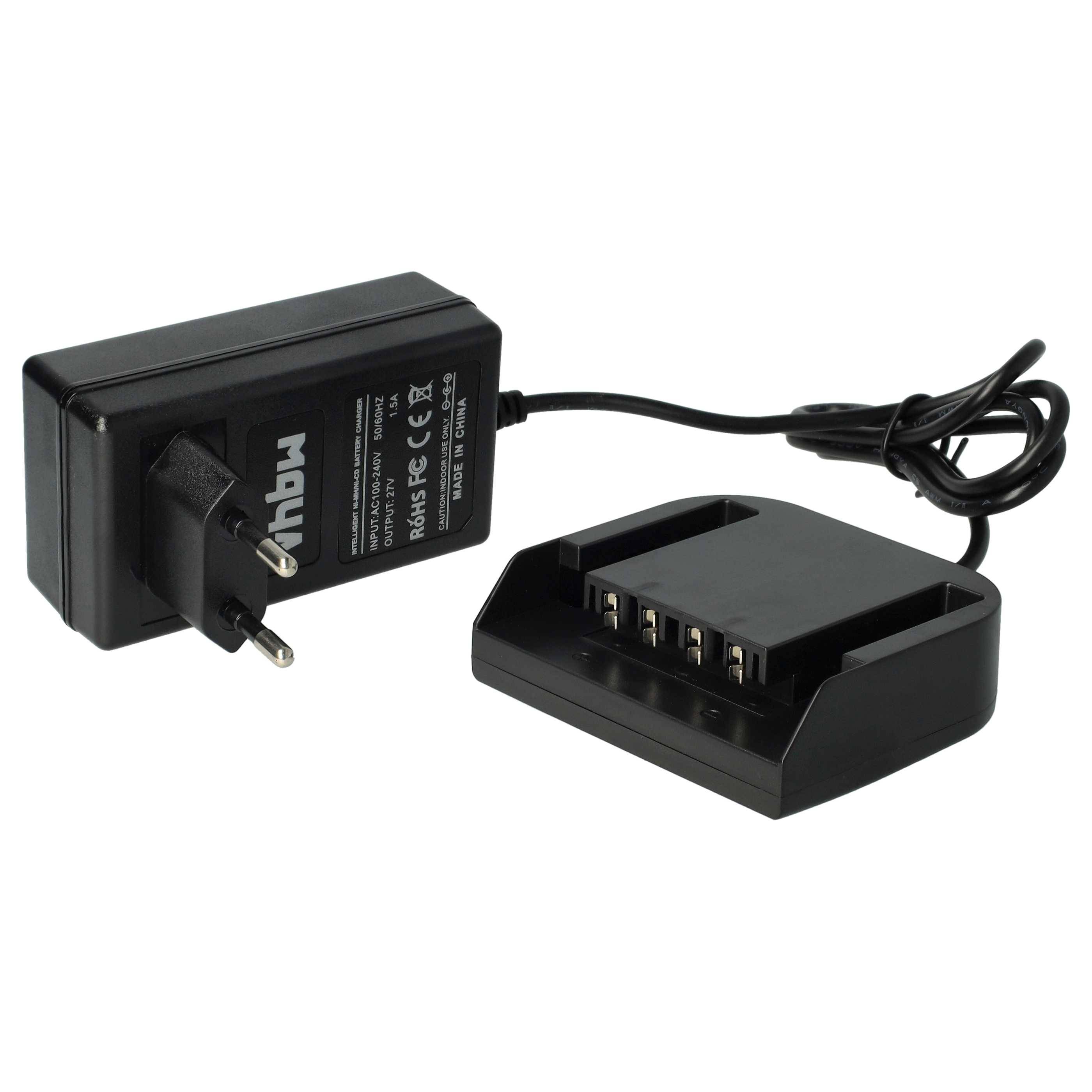 vhbw Ladegerät kompatibel mit Würth Master 14.4 V SD-LI14.4V Lithium-Ion, AEG BSB 14G, BS14C Werkzeug Ni-Cd, NiMH-Akkus, 1,2-18V, 1AV