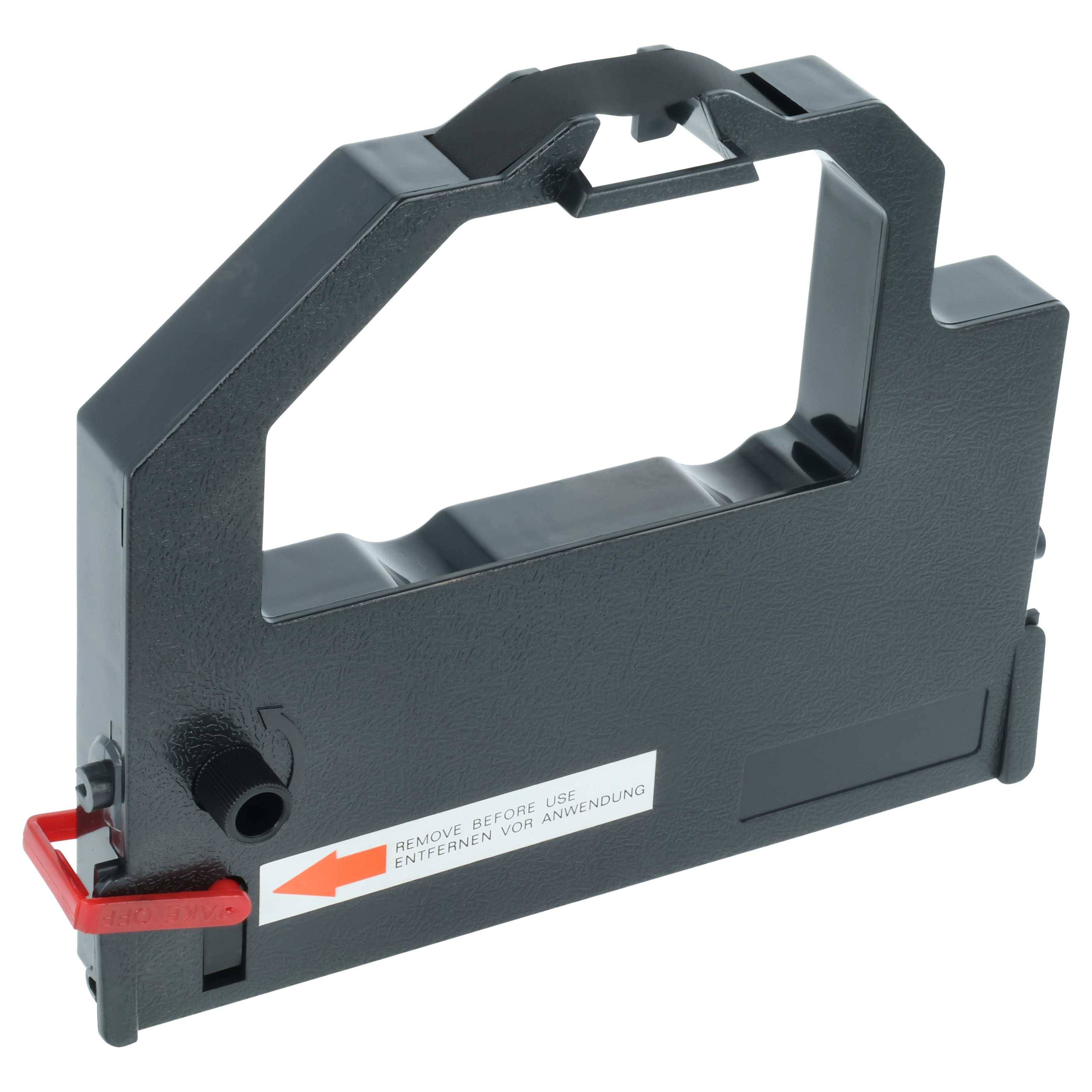 vhbw Farbband Schriftband kompatibel mit NEC Pinwriter P 5200, 5300, 3900, 60, 62, 52 Q, 3800, 42 Q Nadeldrucker, Bondrucker - Schwarz