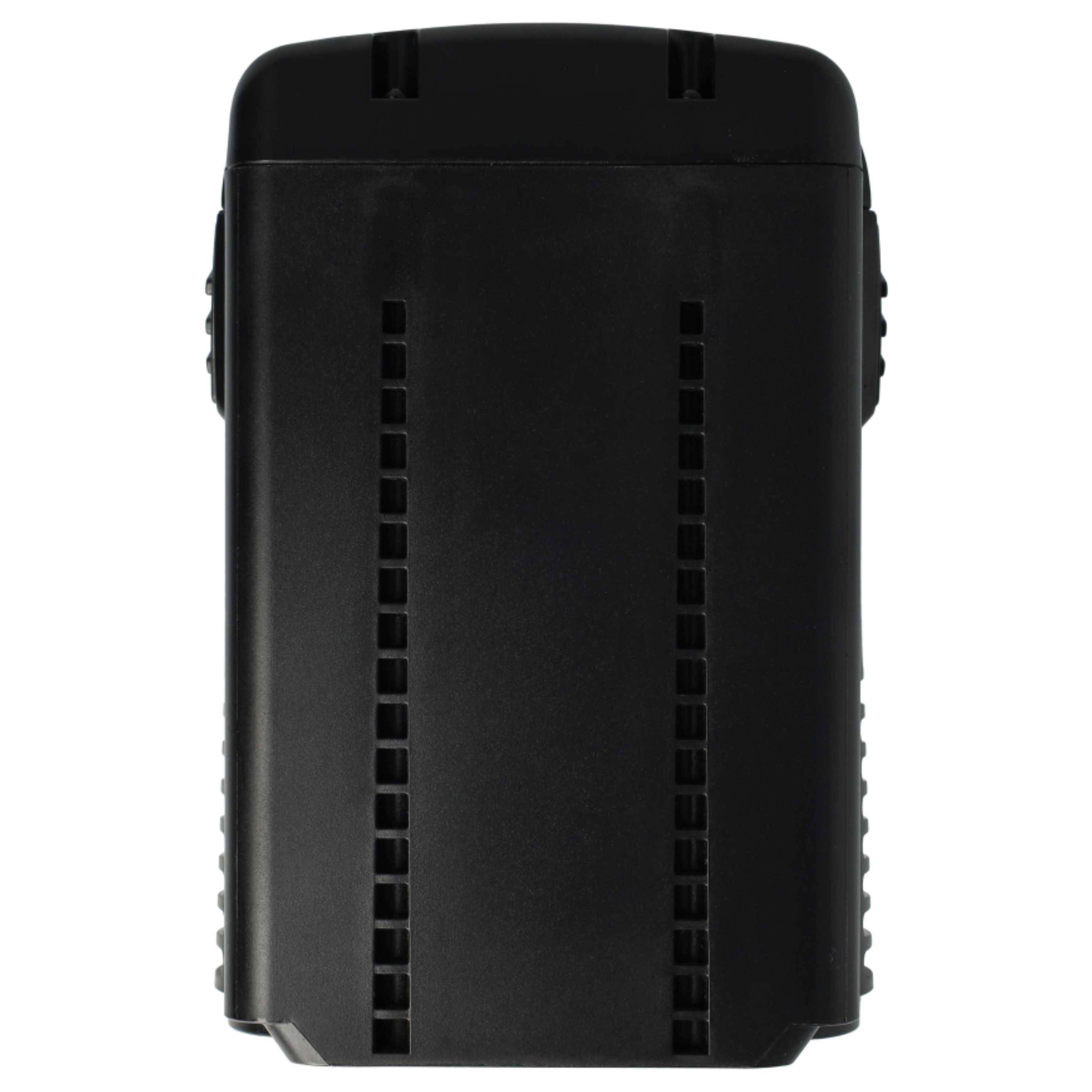 Ein schwarzes wiederaufladbares Akkupack mit belüftetem Design.