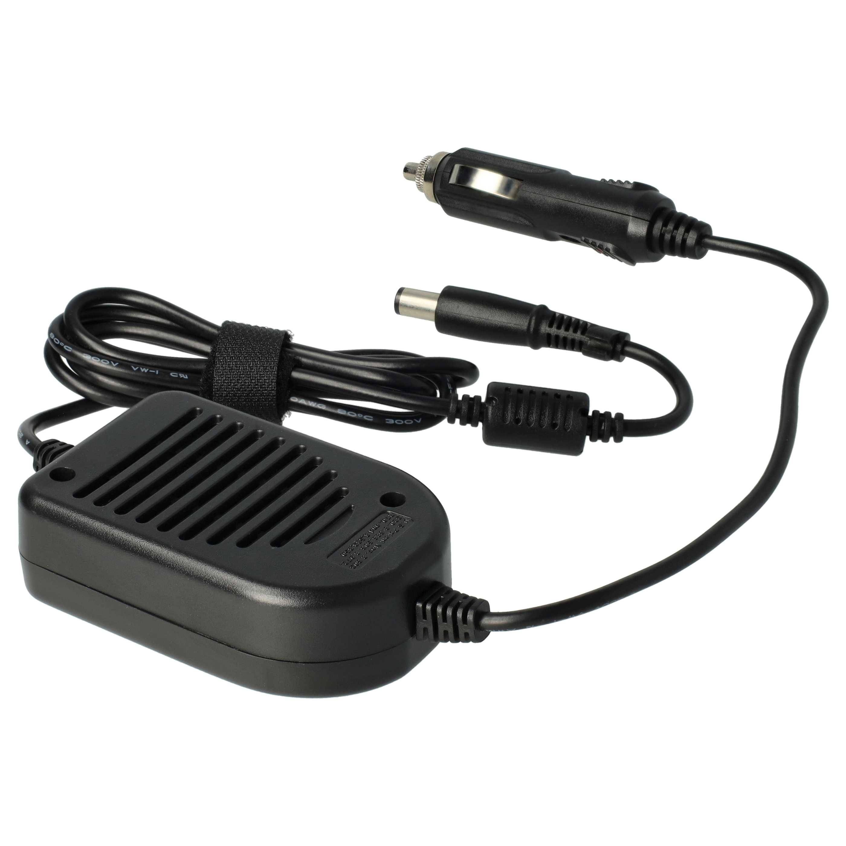 vhbw KFZ-Ladekabel kompatibel mit Dell Vostro 1000, 1200, 1300, 1310, 1400, 1500 Laptop, Notebook - Ladegerät 12V, 65W