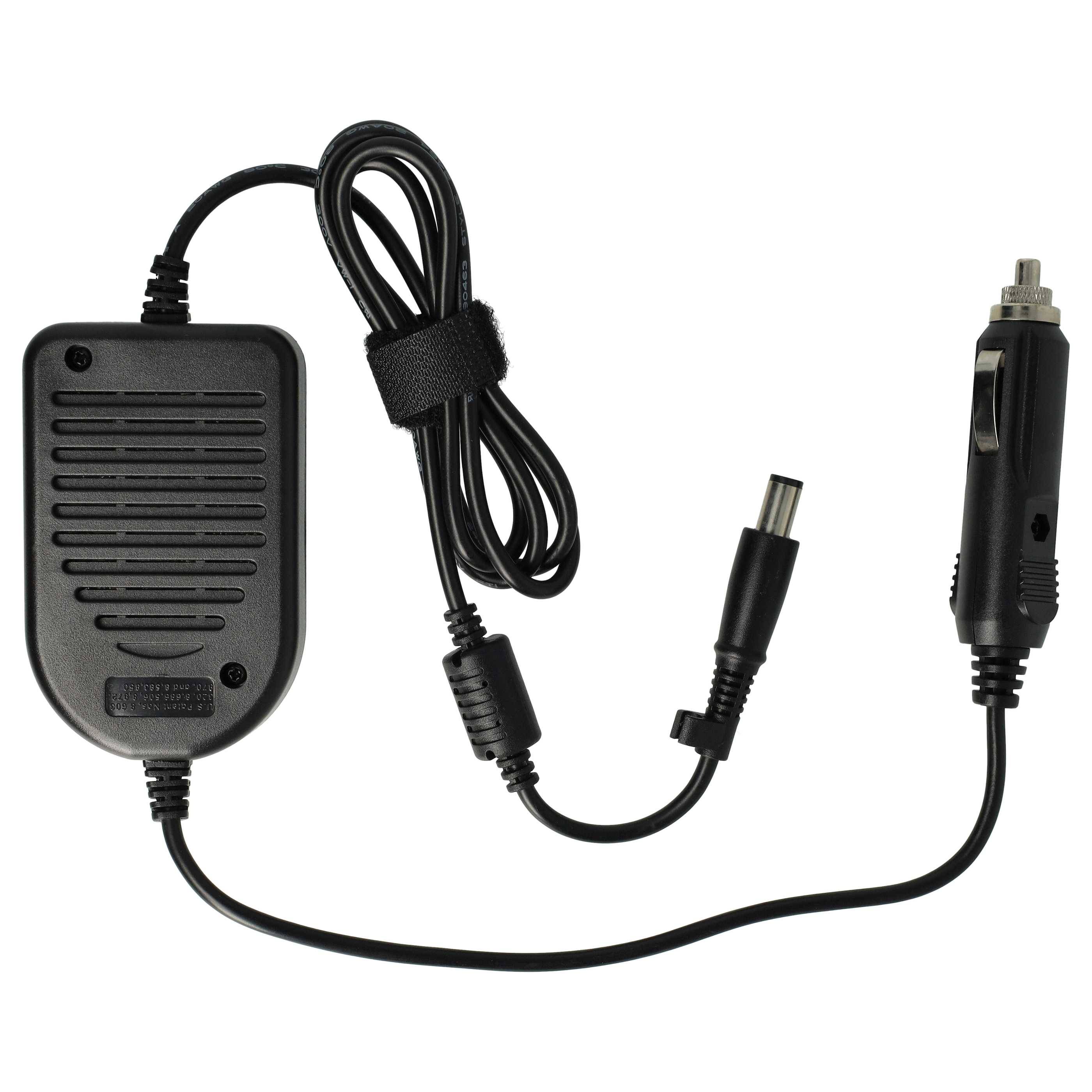 vhbw KFZ-Ladekabel kompatibel mit Dell Vostro 1000, 1200, 1300, 1310, 1400, 1500 Laptop, Notebook - Ladegerät 12V, 65W