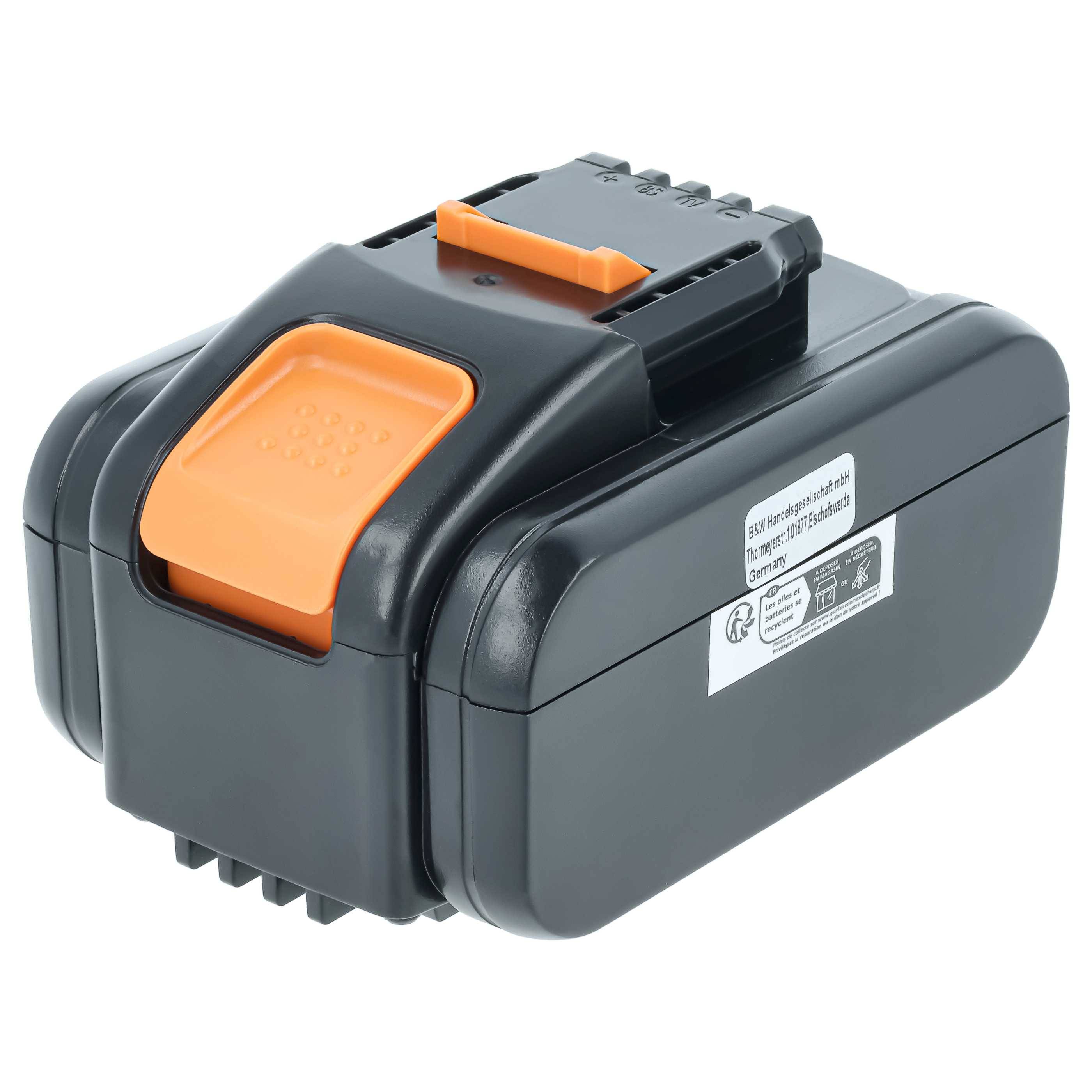 vhbw Akku kompatibel mit Worx WG166.1, WG163E.1, WG163E.2, WG165, WG166, WG163E, WG163E.9, WG169 Werkzeug (3000 mAh, Li-Ion, 20 V)