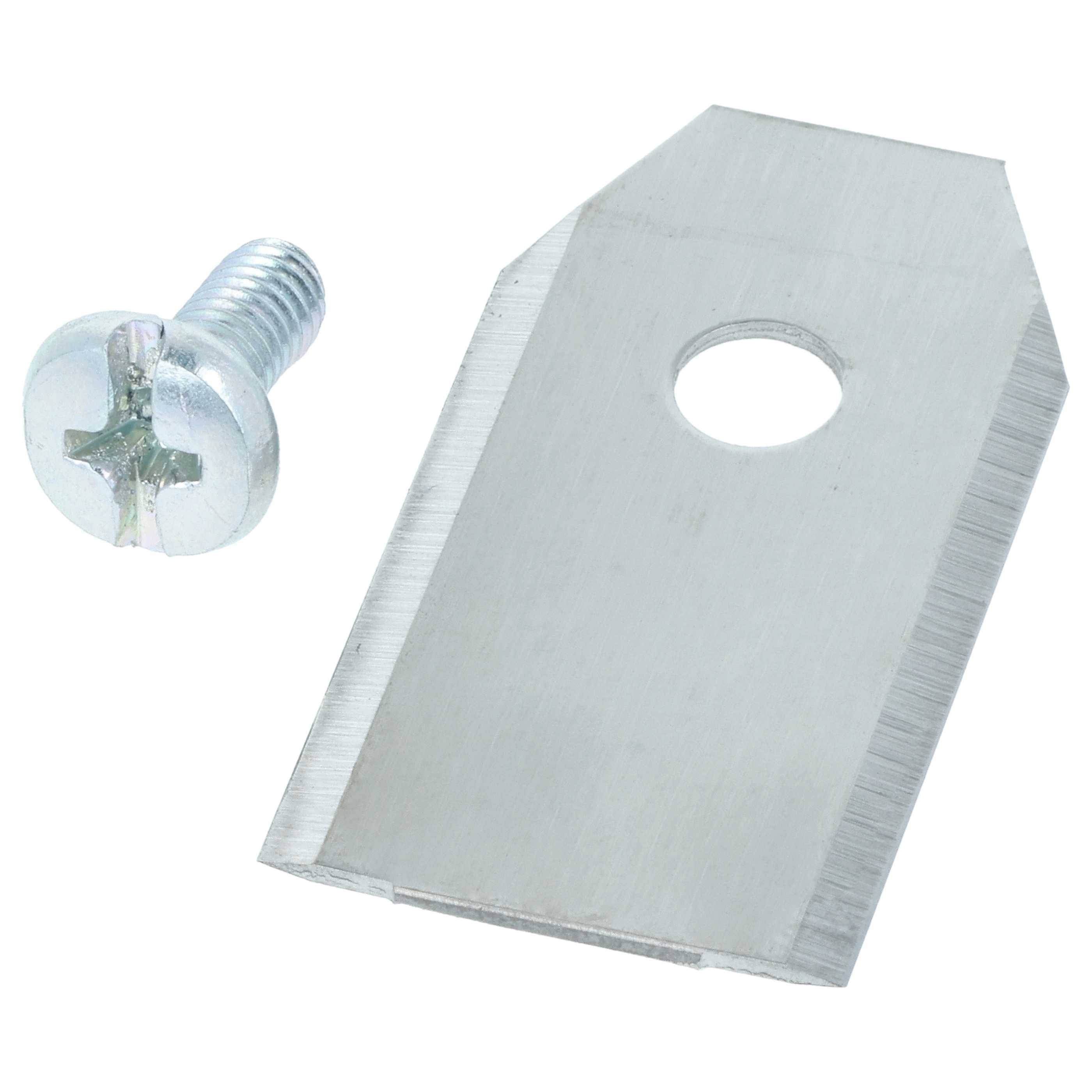 vhbw 30x Ersatz-Messer kompatibel mit Husqvarna Automower 105, 320, 310, 315, 315X, 305, 308 Rasenmäher - Ersatzklinge Silber, Stahl