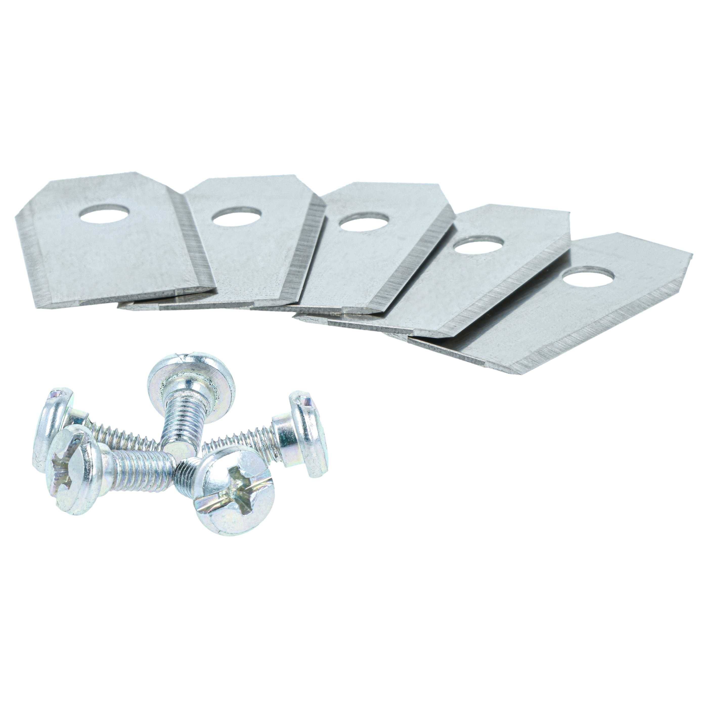 vhbw 30x Ersatz-Messer kompatibel mit Husqvarna Automower 105, 320, 310, 315, 315X, 305, 308 Rasenmäher - Ersatzklinge Silber, Stahl