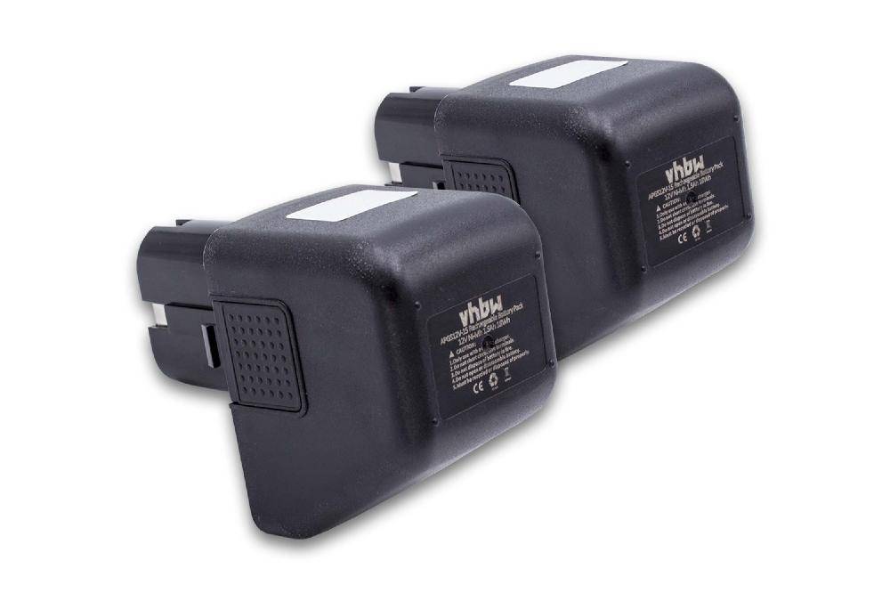 vhbw 2x Akku kompatibel mit Würth 7251017, 0702915, 70291510 Werkzeug, Blindniet-Setzgerät (1500 mAh, NiMH, 12 V)