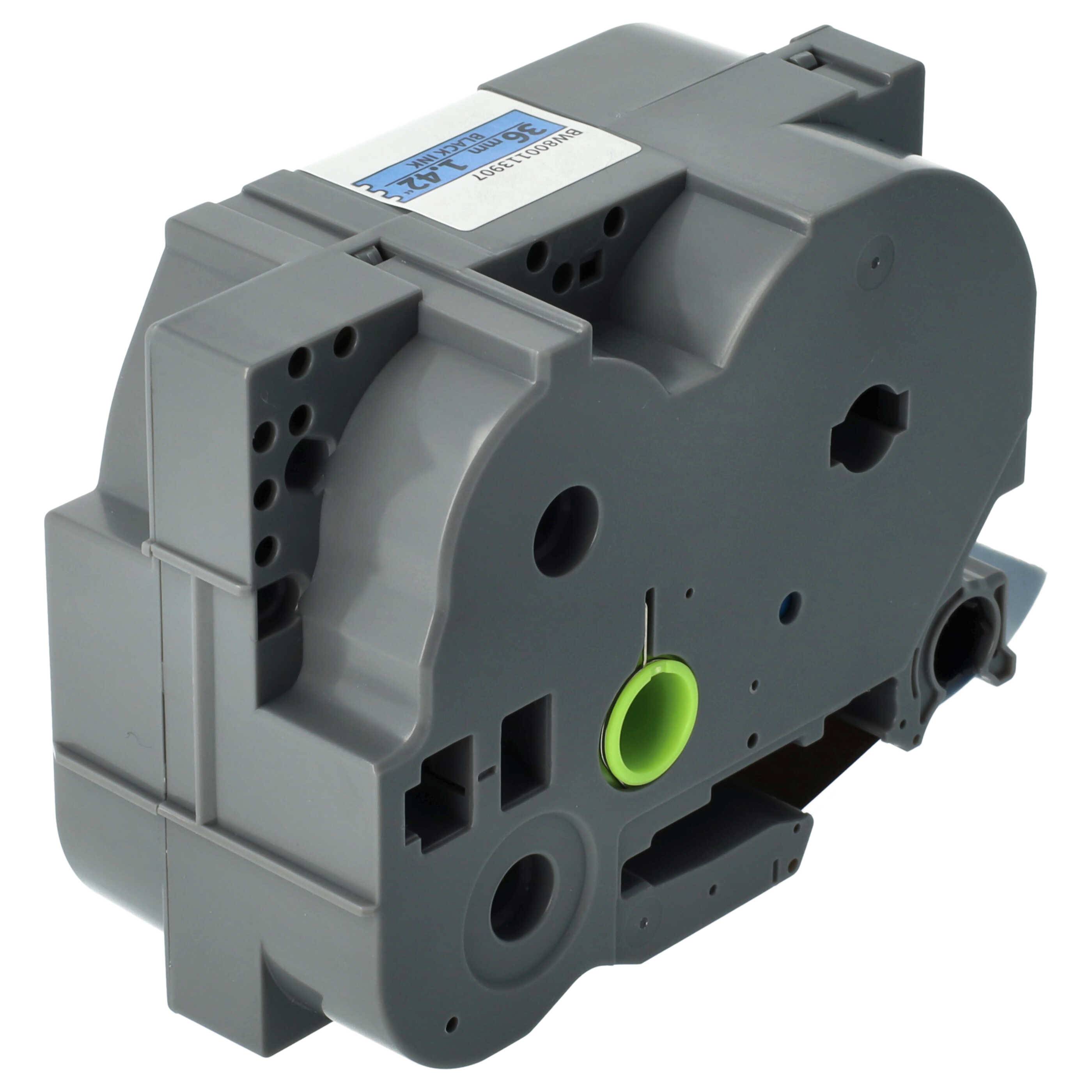 vhbw Schriftband-Kassette Ersatz für Brother TZE-561, TZ-561 für Etiketten-Drucker 8m x 36mm Schwarz auf Blau