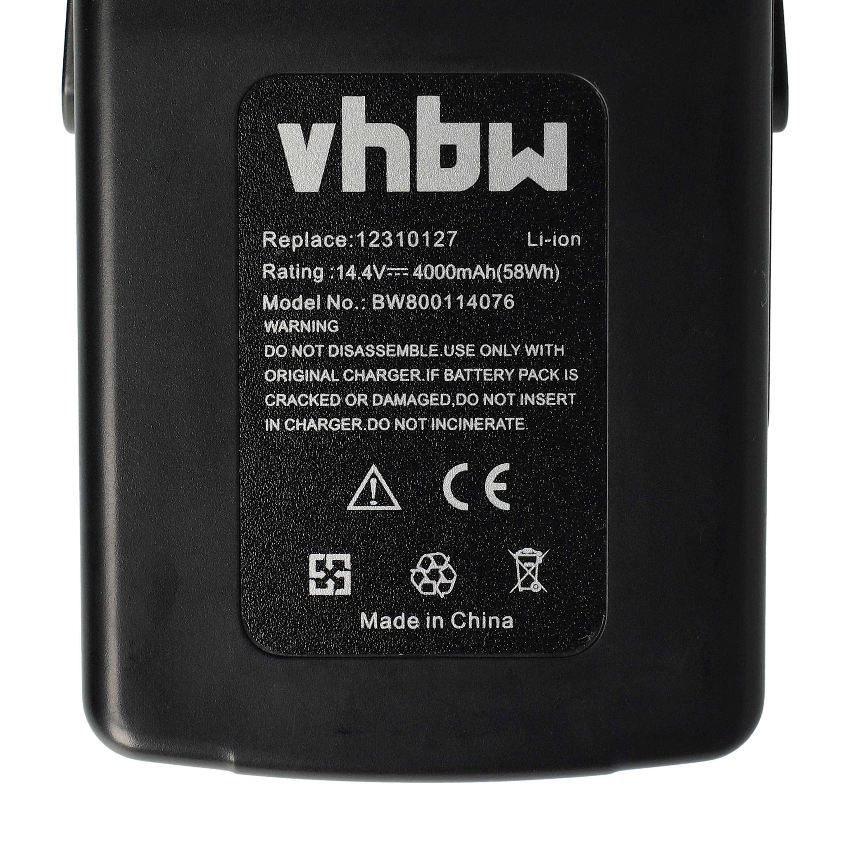 vhbw Akku kompatibel mit Kress 144 AFB Werkzeug (4000 mAh, Li-Ion, 14,4 V)