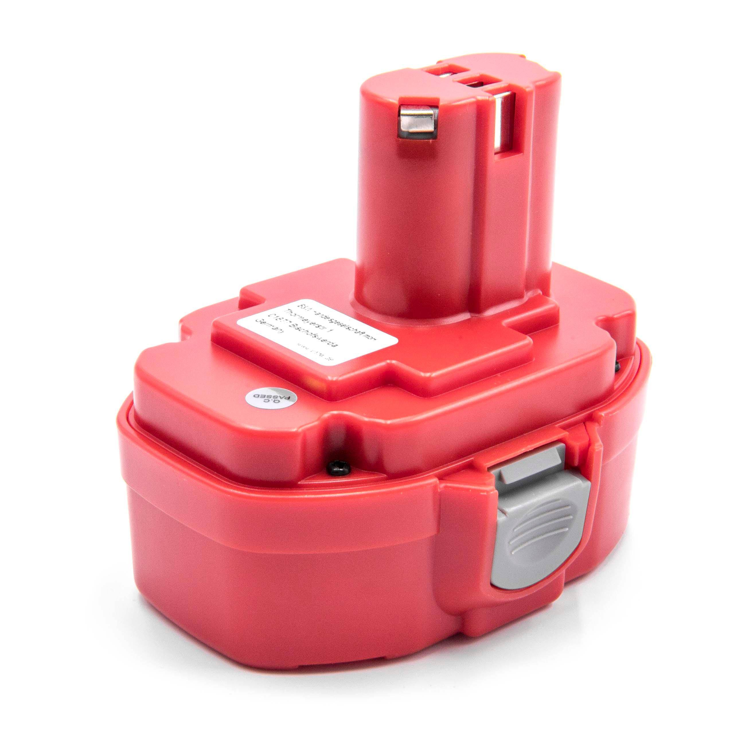 vhbw 1x Akku kompatibel mit Makita ML183 Flashlight, LS800DWB, LS800DWD, LS800DWBE, LS800WB, LS800DZ Werkzeug (3000 mAh, NiMH, 18 V)