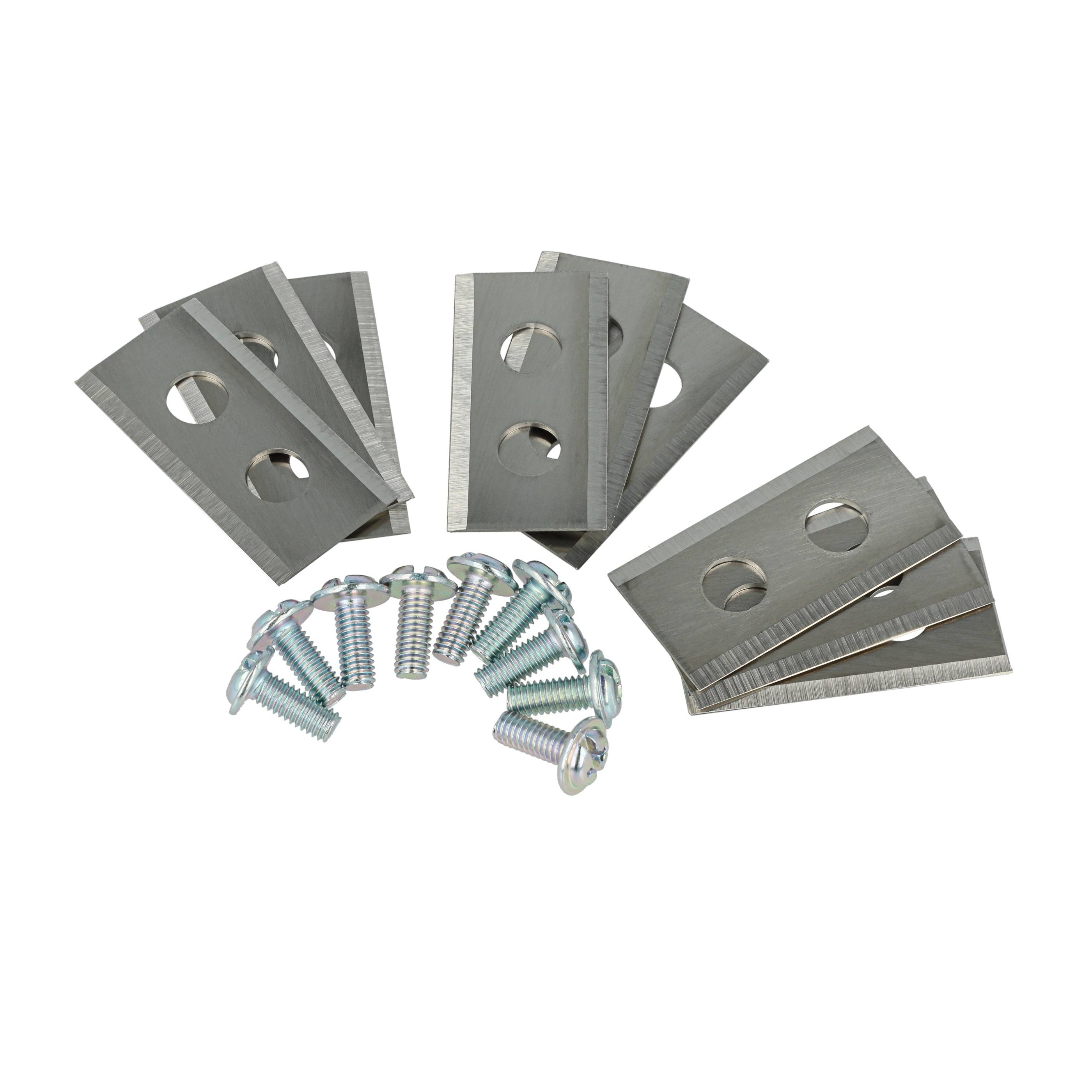 vhbw 9x Ersatz-Messer kompatibel mit Worx Landroid M1000i, L WR155E, L WR147E Rasenmäher - Ersatzklinge Silber, Stahl