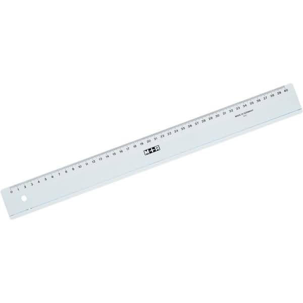Lineal breit 40cm rauchgrau