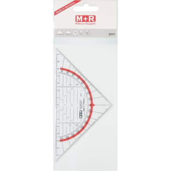M+R Geometriedreieck 23170000 16cm Kunststoff glasklar