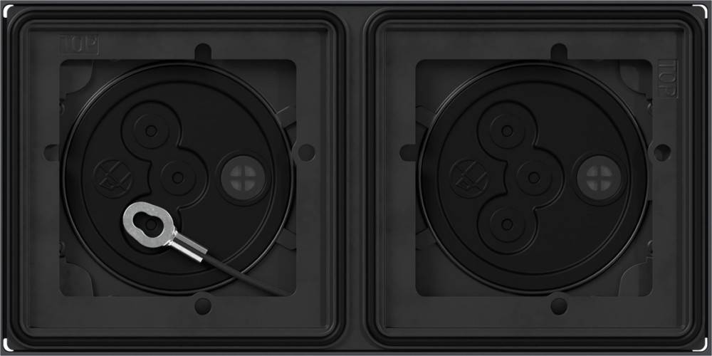 Gira AP-Gehäuse 2 Module 1x2 5502910