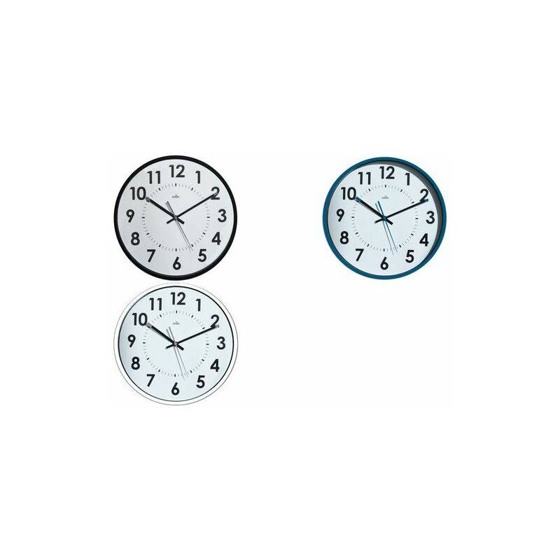 CEP Orium Wanduhr, Quarzuhr, lautlos, schwarz