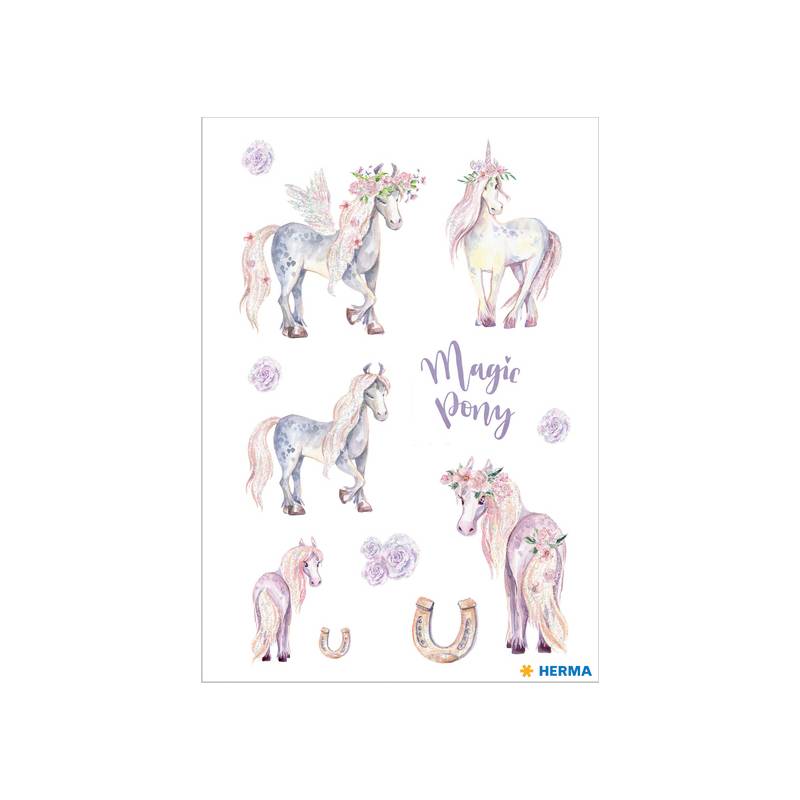 HERMA Sticker DECOR "Pony", beglimmert