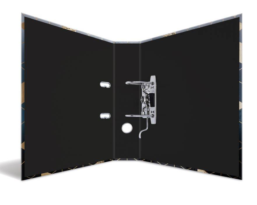 HERMA 7056, Konventioneller Dateiordner, A4, Karton, Blau, Gold, Porträt, 7 cm