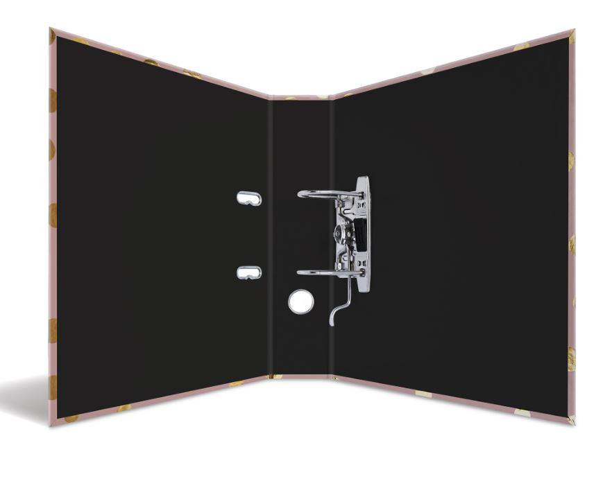 HERMA 7057, Konventioneller Dateiordner, A4, Karton, Gold, Pink, Porträt, 7 cm