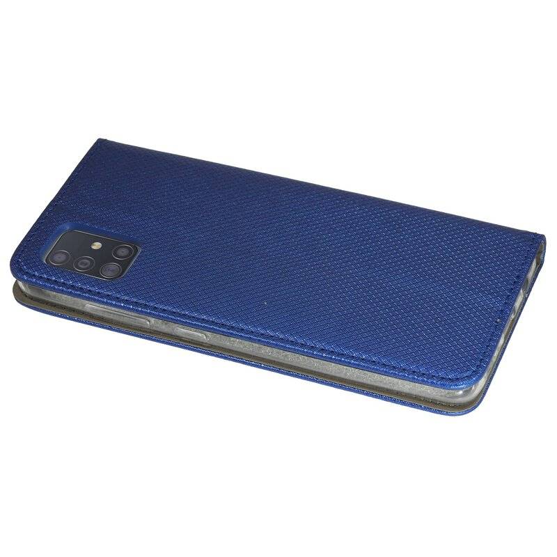 Buch Tasche Smart für SAMSUNG GALAXY A51 A515F Handy Hülle Etui Brieftasche Schutzhülle mit Standfunktion, Kartenfach Blau