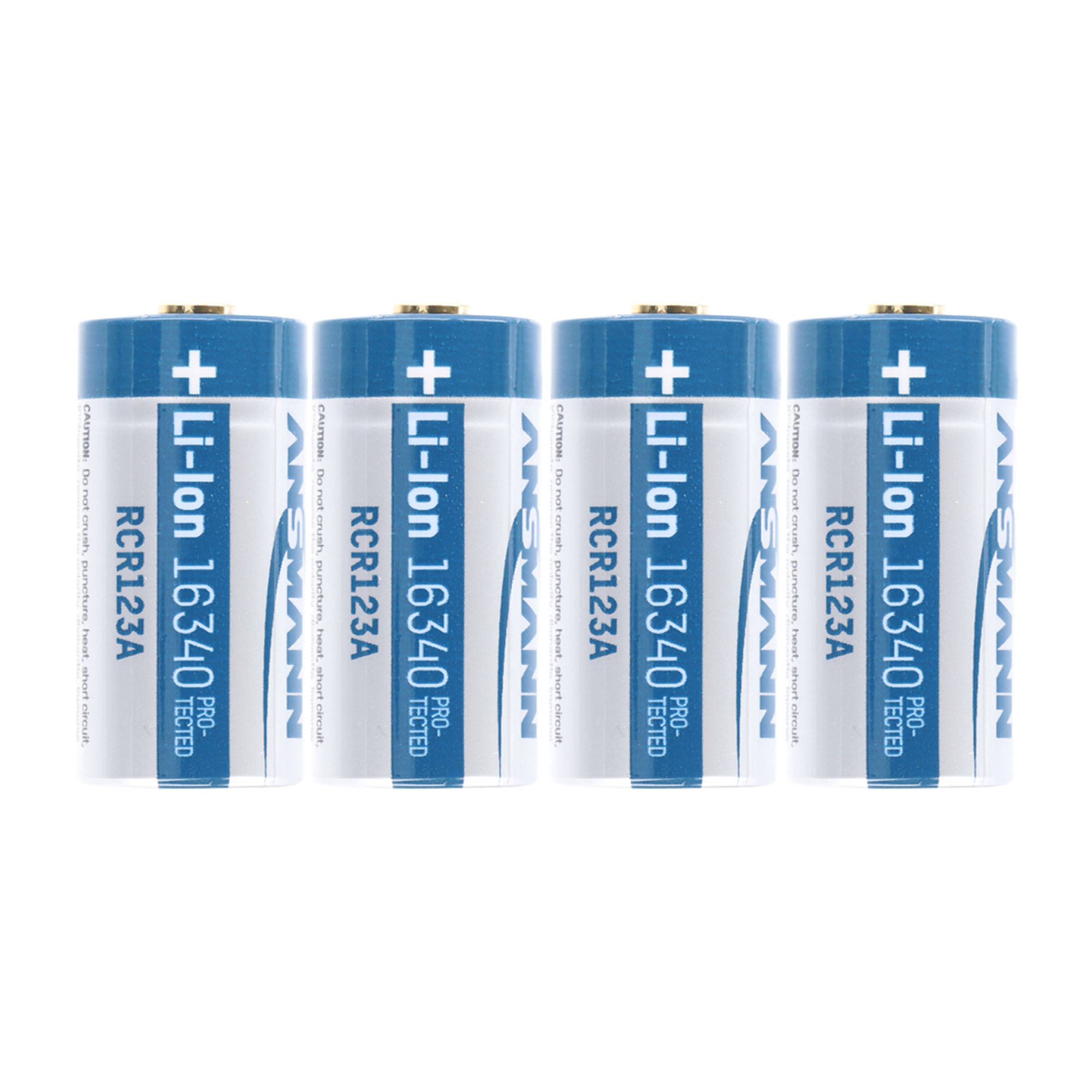 4x CR123 A Li-Ion Akku mit 3,7 Volt, min. 800mAh, max. 850mAh Kapazität inkl. Akkubox ideal für Überwachungskamera Arlo,