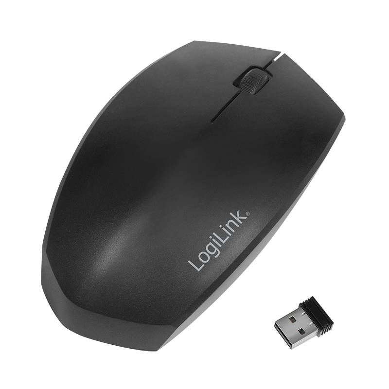 LogiLink - Maus - rechts- und linkshändig - optisch - kabellos - 2.4 GHz, Bluetooth 4.2 - kabelloser Empfänger (USB)