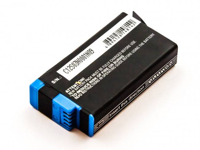 Akku passend für GoPro Max, GoPro Max 360, GoPro ACBAT-001, Li-ion, 3,85V, 1400mAh, 5,4Wh