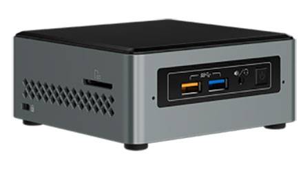 Intel NUC6CAYH (Intel Celeron J3455 4x 1.50GHz, 1x VGA, 1x HDMI, 1x M.2, 2.5" HDD/SSD support)