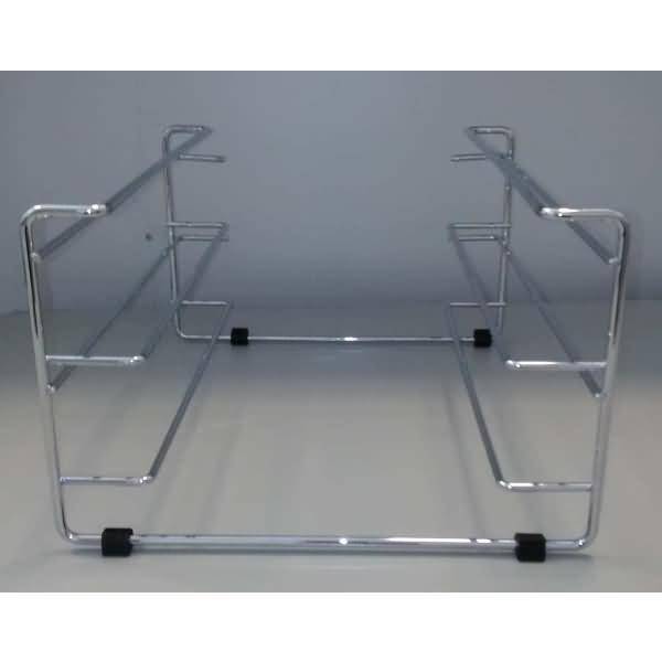 Briefablage-Gestell für 2 Körbe Längsformat B4 chrom