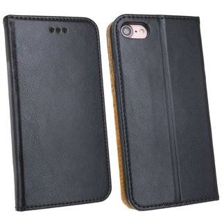 cofi1453 Elegante ECHT Leder Buch-Tasche Hülle für XIAOMI MI NOTE 10 PRO in Schwarz Wallet Book-Style Cover Schale