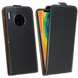 Flip Case für HUAWEI MATE 30 PRO Handy Tasche vertikal aufklappbar Schutzhülle Klapp Hülle Schwarz