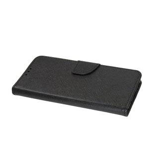 Buch Tasche "Fancy" für SAMSUNG GALAXY A51 (A515F) Handy Hülle Etui Brieftasche Schutzhülle mit Standfunktion, Kartenfach Schwarz