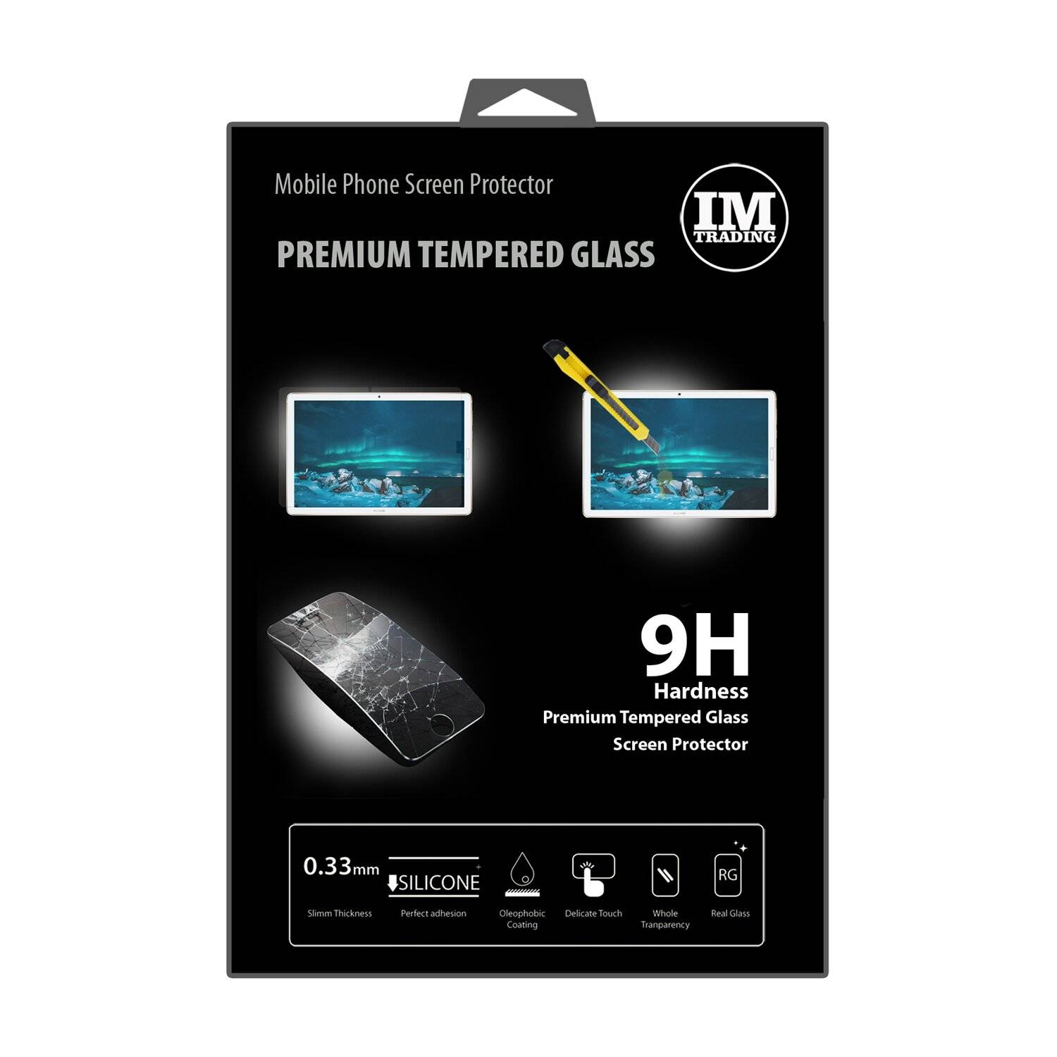 cofi1453® Schutzglas 9H kompatibel mit Huawei MediaPad M6 10.8 Zoll Displayschutzfolie Schutzfolie Passgenau