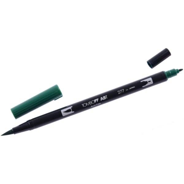 Dual-Fasermaler ABT mit Rundspitze/Pinselspitze dark green