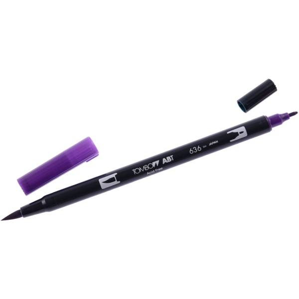 Dual-Fasermaler ABT mit Rundspitze/Pinselspitze imperial purple