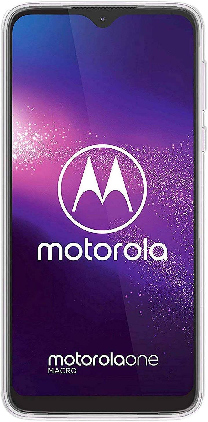 cofi1453® Silikon Hülle Basic kompatibel mit MOTOROLA ONE MACRO Case TPU Soft Handy Cover Schutz Transparent