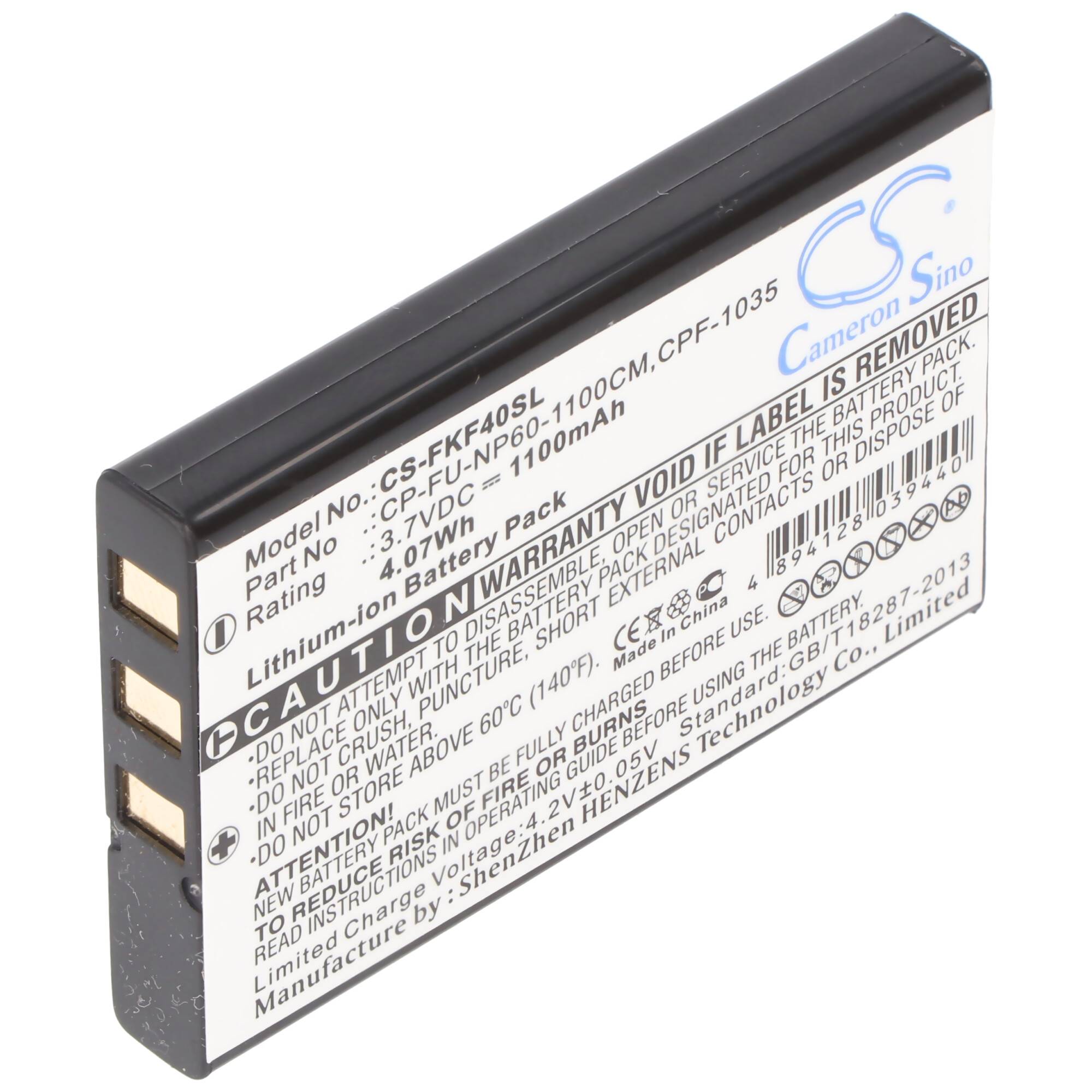 Akku passend für FALK IBEX, IBEX 30, IBEX 40, Li-Ion, 3,7V, 1100mAh, 4,1Wh