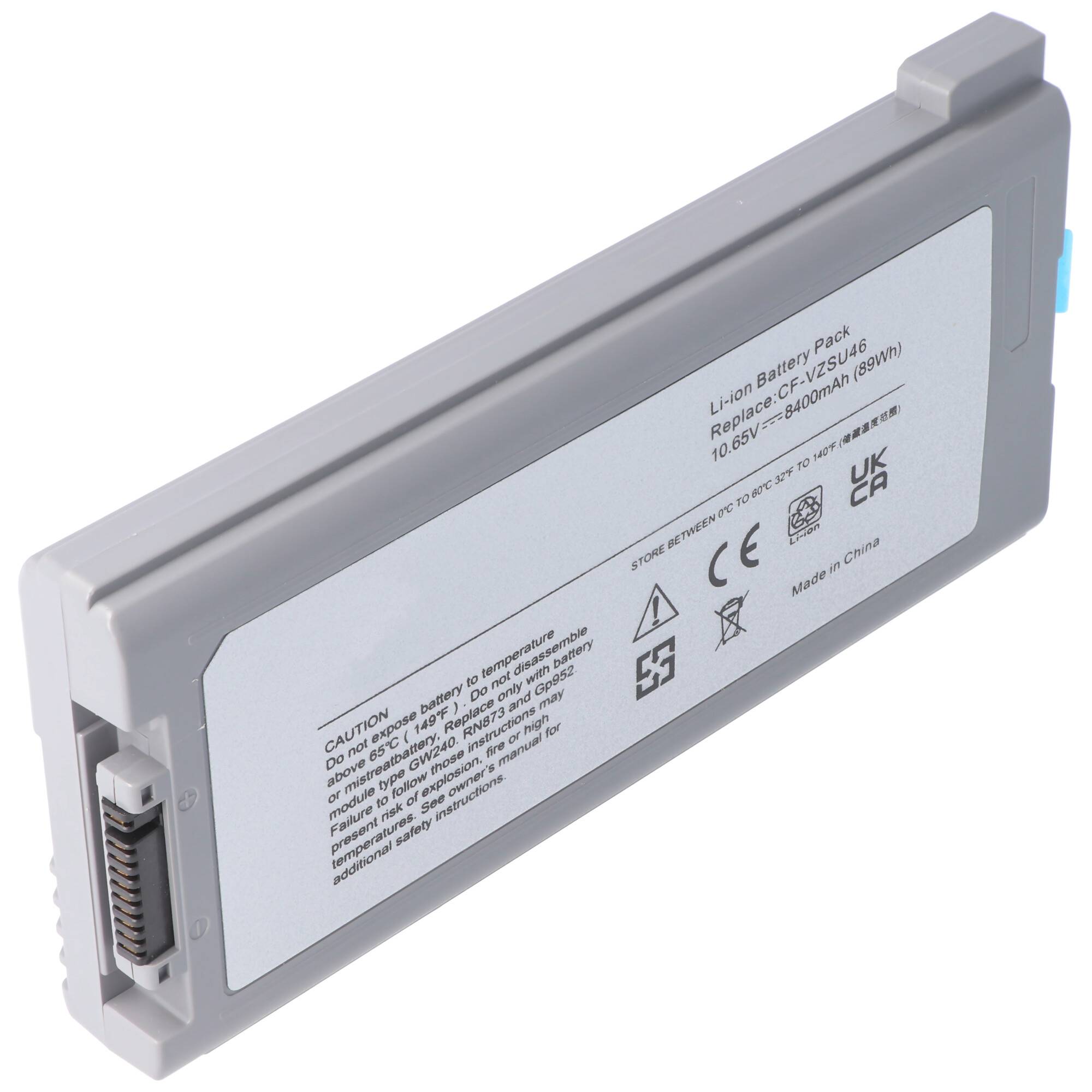 Akku passend für Panasonic ToughBook CF53, Li-Ion, 10,65V, 8400mAh, 89,5Wh