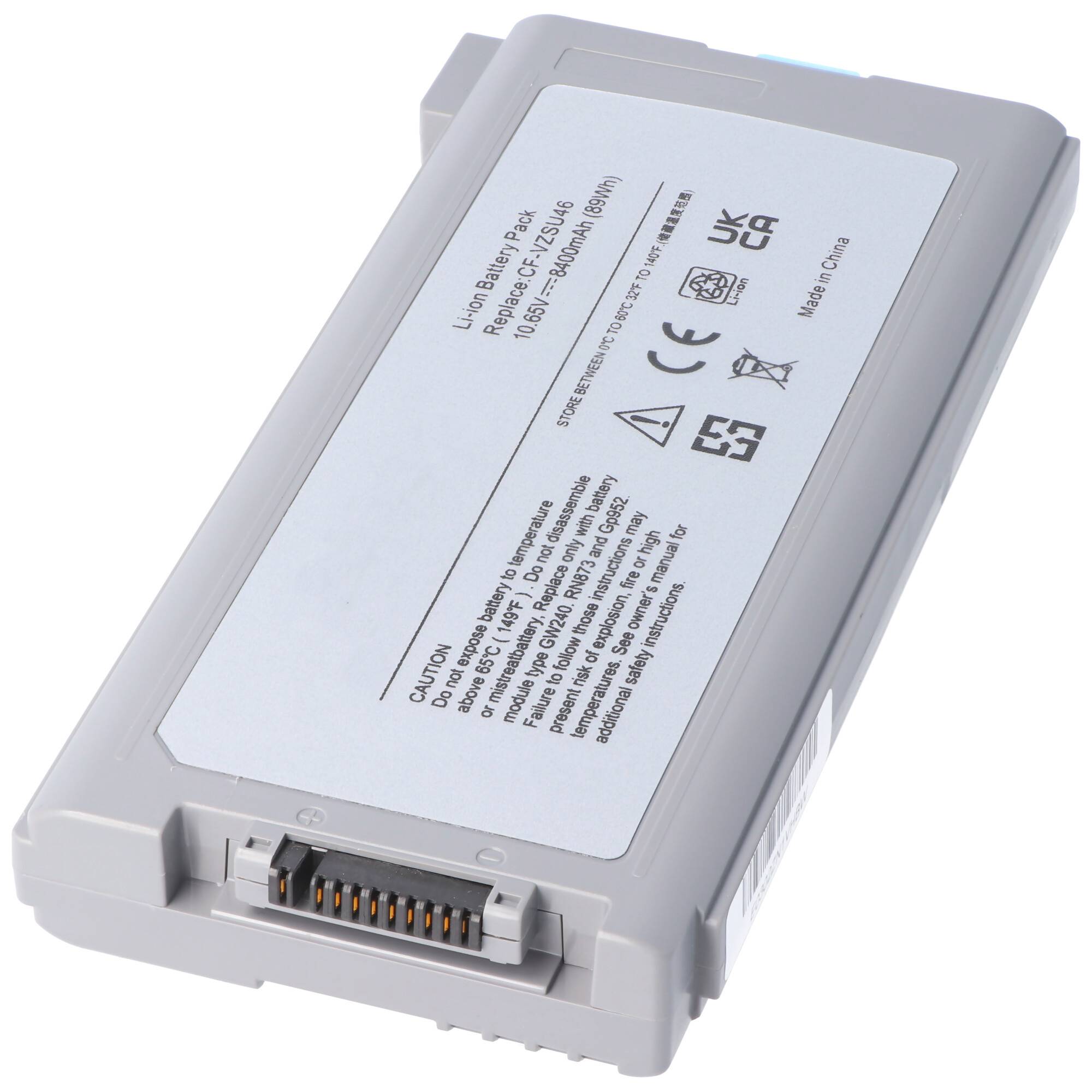 Akku passend für Panasonic ToughBook CF53, Li-Ion, 10,65V, 8400mAh, 89,5Wh