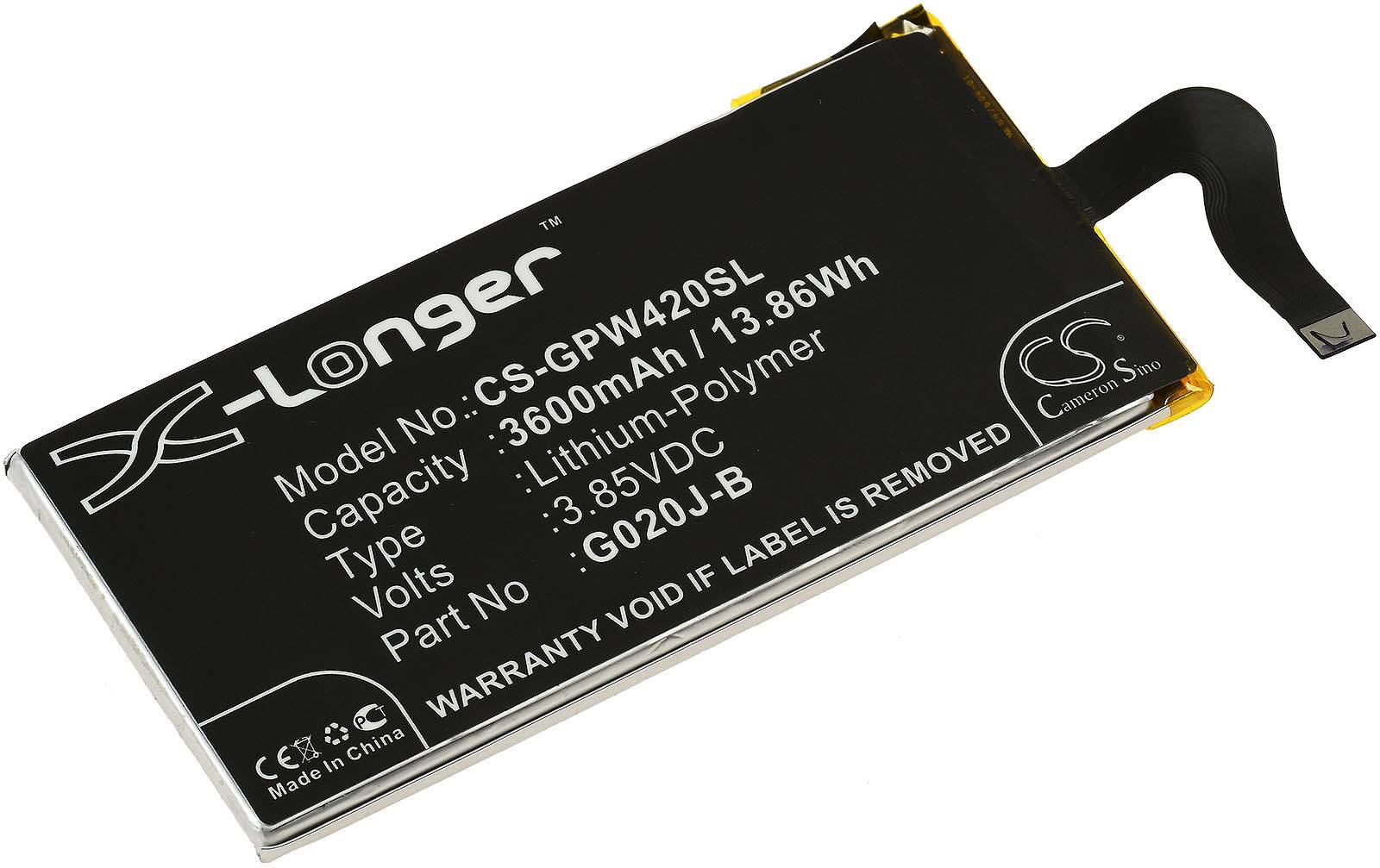 Powery Akku für Handy, Smartphone Google G020P, 3,85V, Li-Polymer