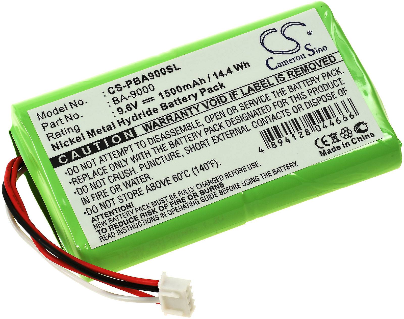 Powery Akku passend für Etiketten-Drucker Brother PT-9600 / Typ BA-9000, 9,6V, NiMH