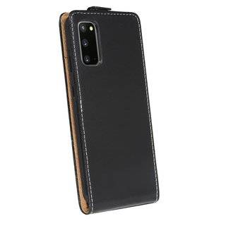 cofi1453® Flip Case kompatibel mit Samsung Galaxy S20 (G980F) Handy Tasche vertikal aufklappbar Schutzhülle Klapp Hülle Schwarz