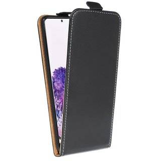 Flip Case kompatibel mit Samsung Galaxy S20+ (G985F) Handy Tasche vertikal aufklappbar Schutzhülle Klapp Hülle Schwarz