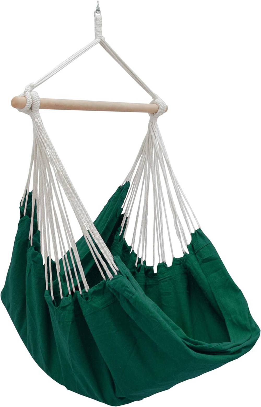 XXL Hängesessel 185x130cm Hängestuhl 2 Personen Hängesitz bis 150kg Baumwolle Hängematte 360° Swifel