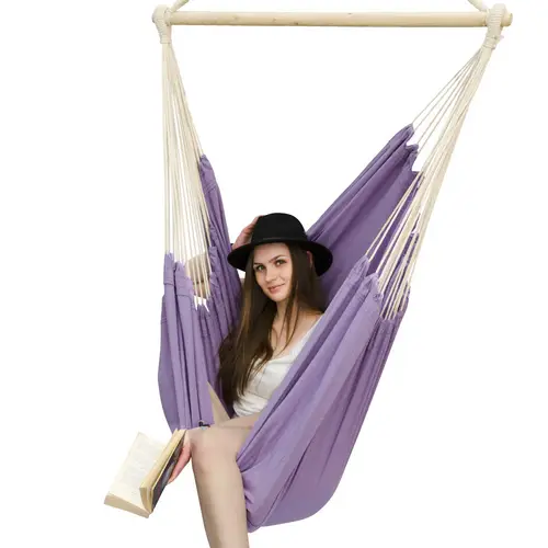 XXL Hängesessel 185x130cm Hängestuhl 2 Personen Hängesitz bis 150kg Baumwolle Hängematte 360° Swifel XXL Hängesessel 185x130cm Hängestuhl 2 Personen Hängesitz bis 150kg Baumwolle Hängematte 360° Swifel