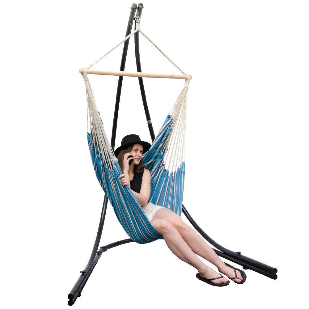 XXL Hängestuhl HMG-40 eyepower AMZ Blau Streifen