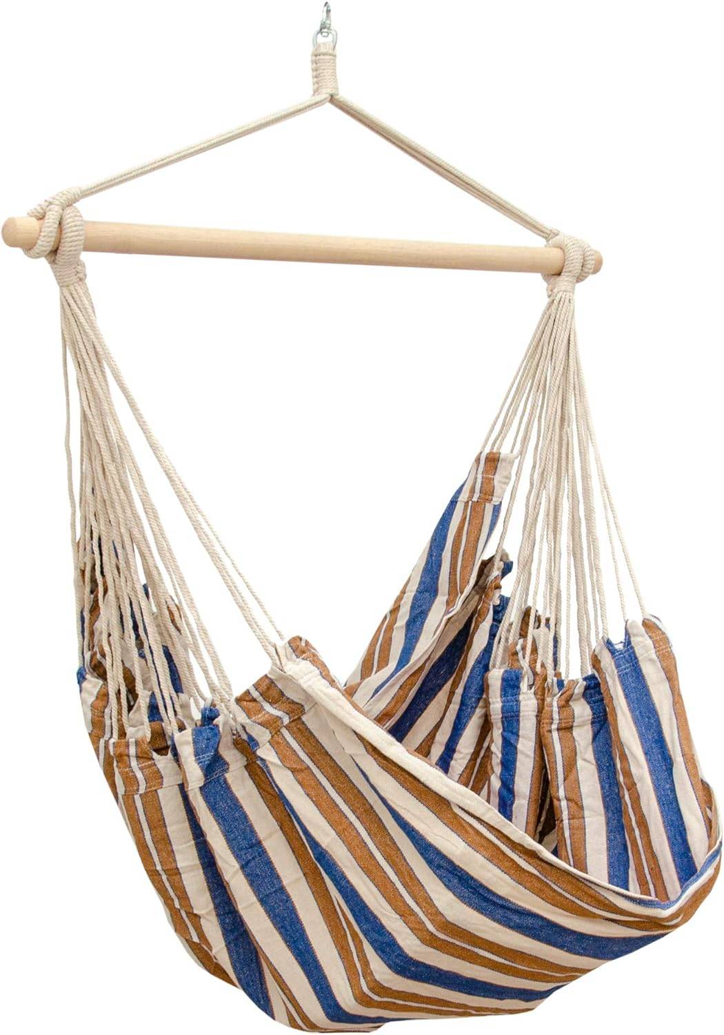 XXL Hängesessel 185x130cm Hängestuhl 2 Personen Hängesitz bis 150kg Baumwolle Hängematte 360° Swifel