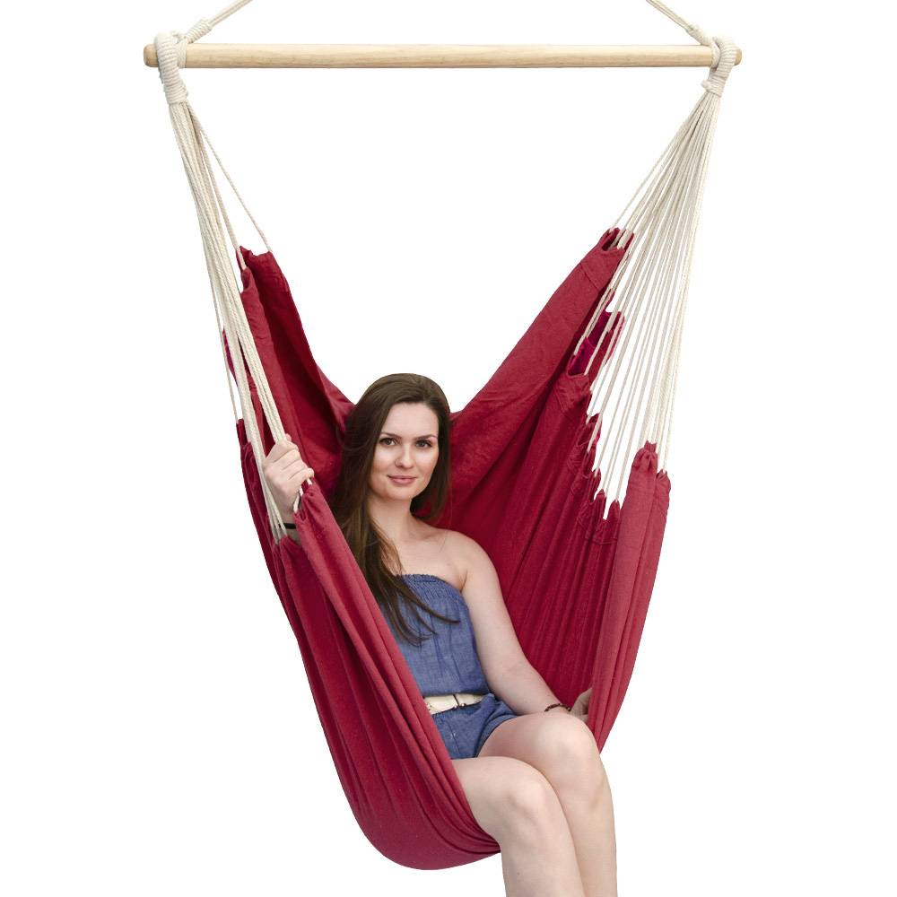 XXL Hängestuhl HMG-40 eyepower AMZ Bordeaux Rot