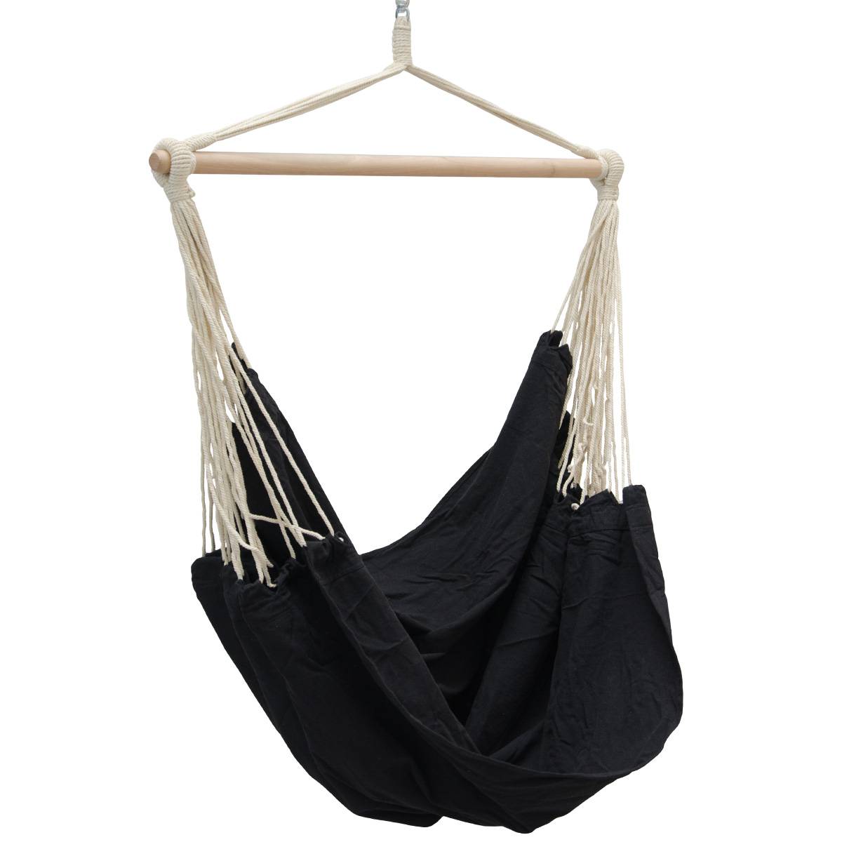 XXL Hängesessel 185x130cm Hängestuhl 2 Personen Hängesitz bis 150kg Baumwolle Hängematte 360° Swifel